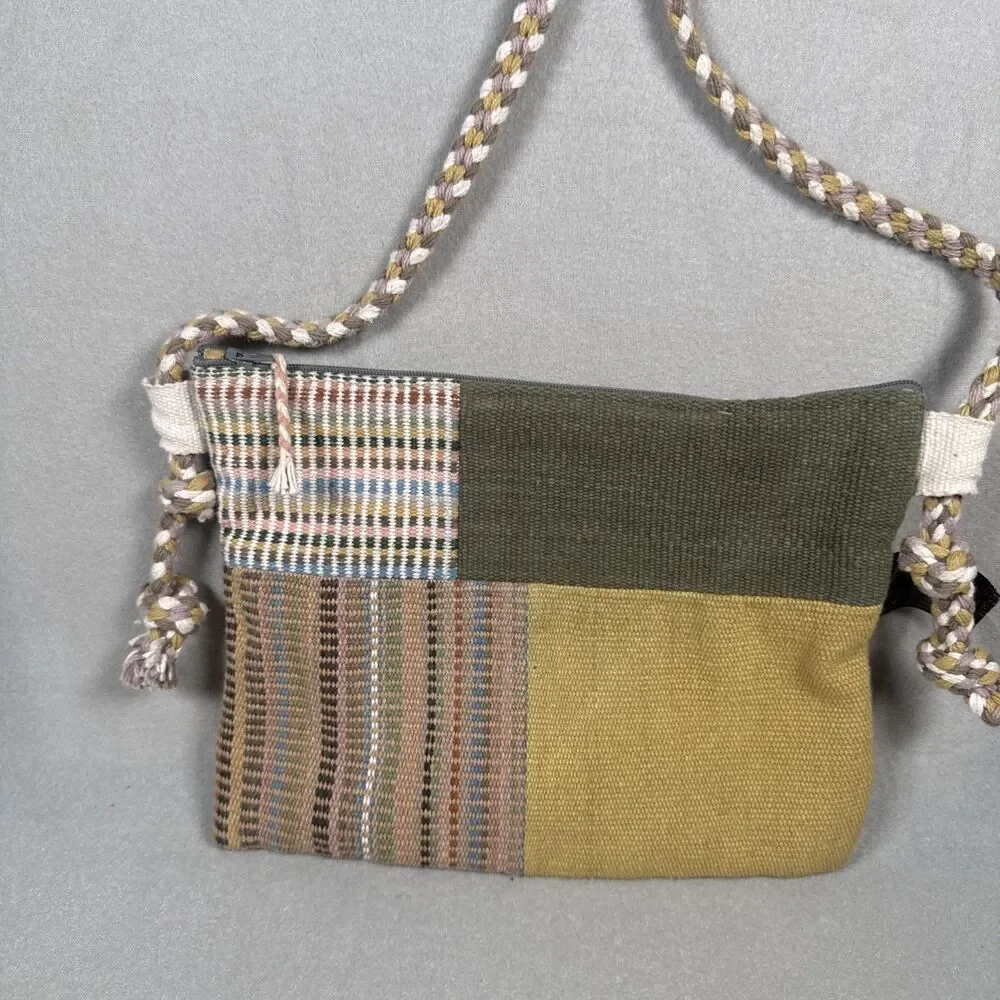 Hand Woven Sewn Dori Purse Crossbody Nepal Ethnic